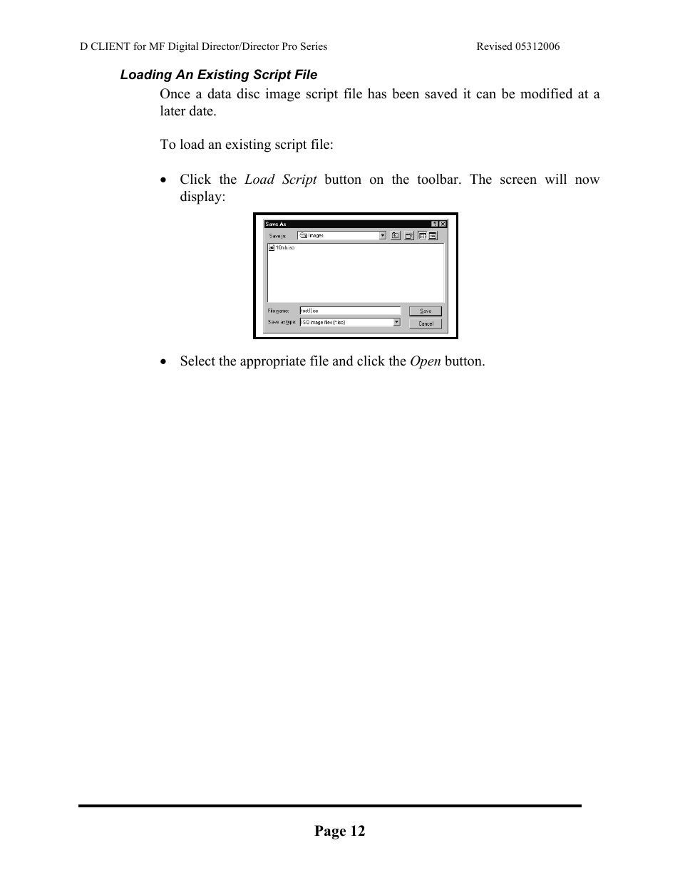MF Digital DIRECTOR PRO Series D CLIENT User Manual | Page 12 / 32