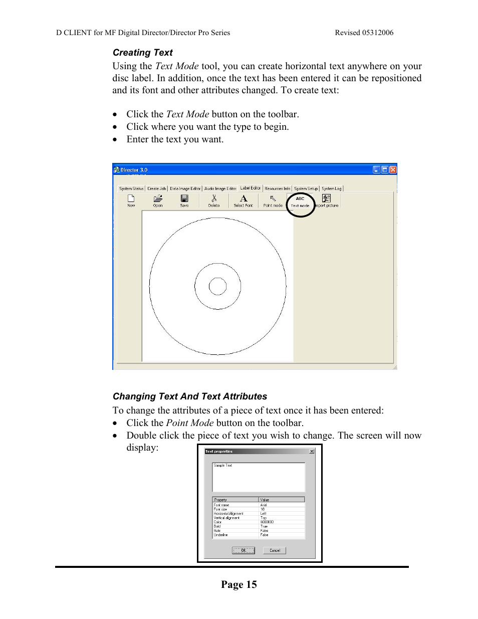 MF Digital DIRECTOR PRO Series D CLIENT User Manual | Page 15 / 32