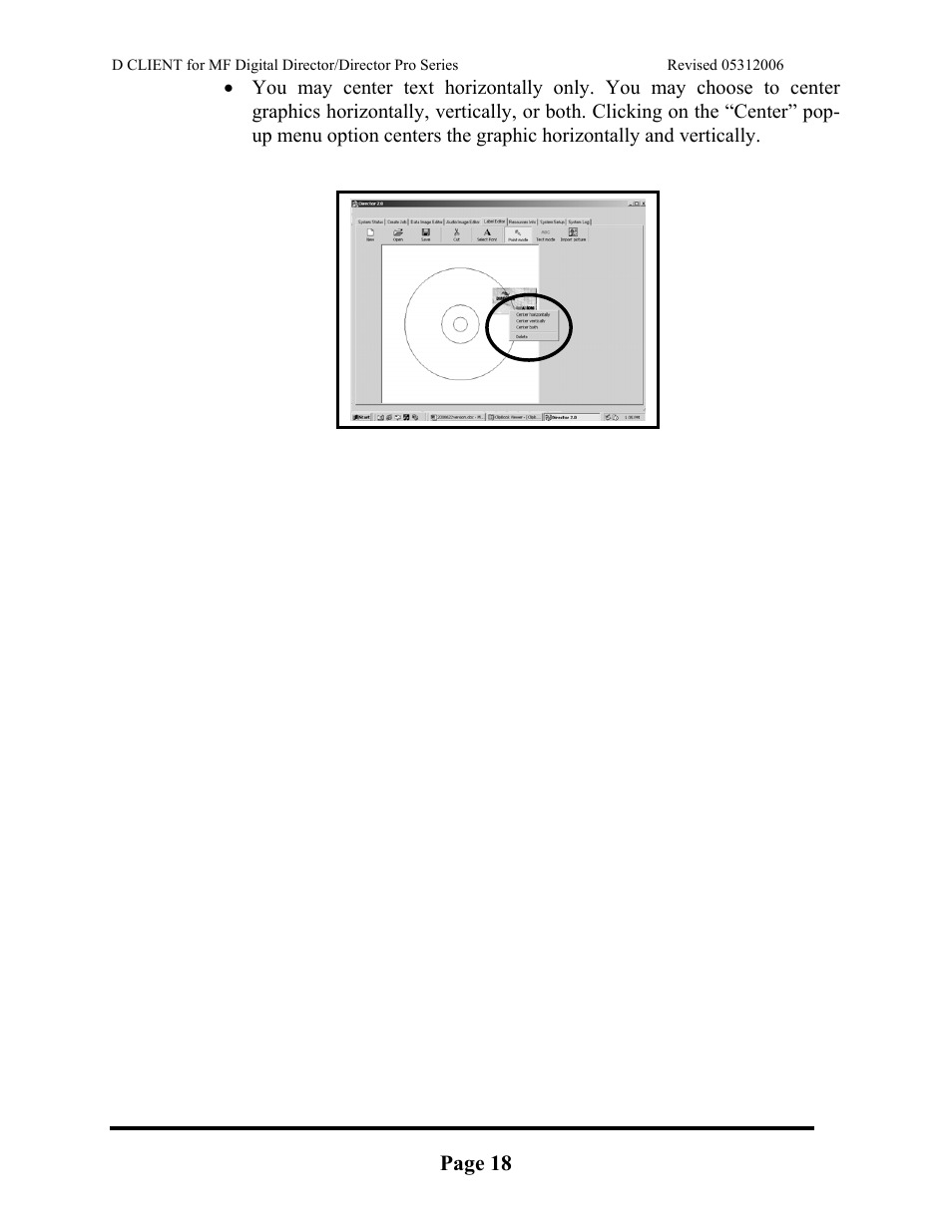 MF Digital DIRECTOR PRO Series D CLIENT User Manual | Page 18 / 32