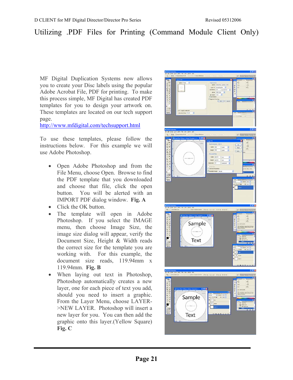 Page 21 | MF Digital DIRECTOR PRO Series D CLIENT User Manual | Page 21 / 32