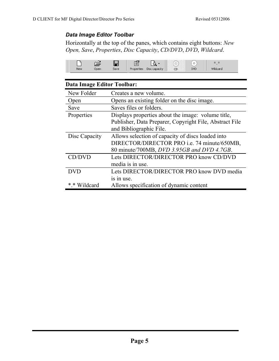 MF Digital DIRECTOR PRO Series D CLIENT User Manual | Page 5 / 32