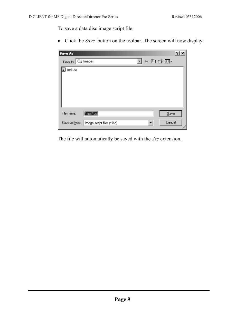 MF Digital DIRECTOR PRO Series D CLIENT User Manual | Page 9 / 32