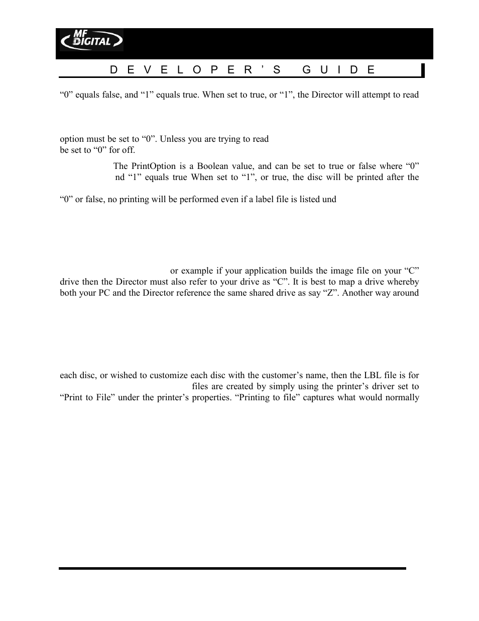 Page 12 | MF Digital DIRECTOR Developers Guide User Manual | Page 12 / 22