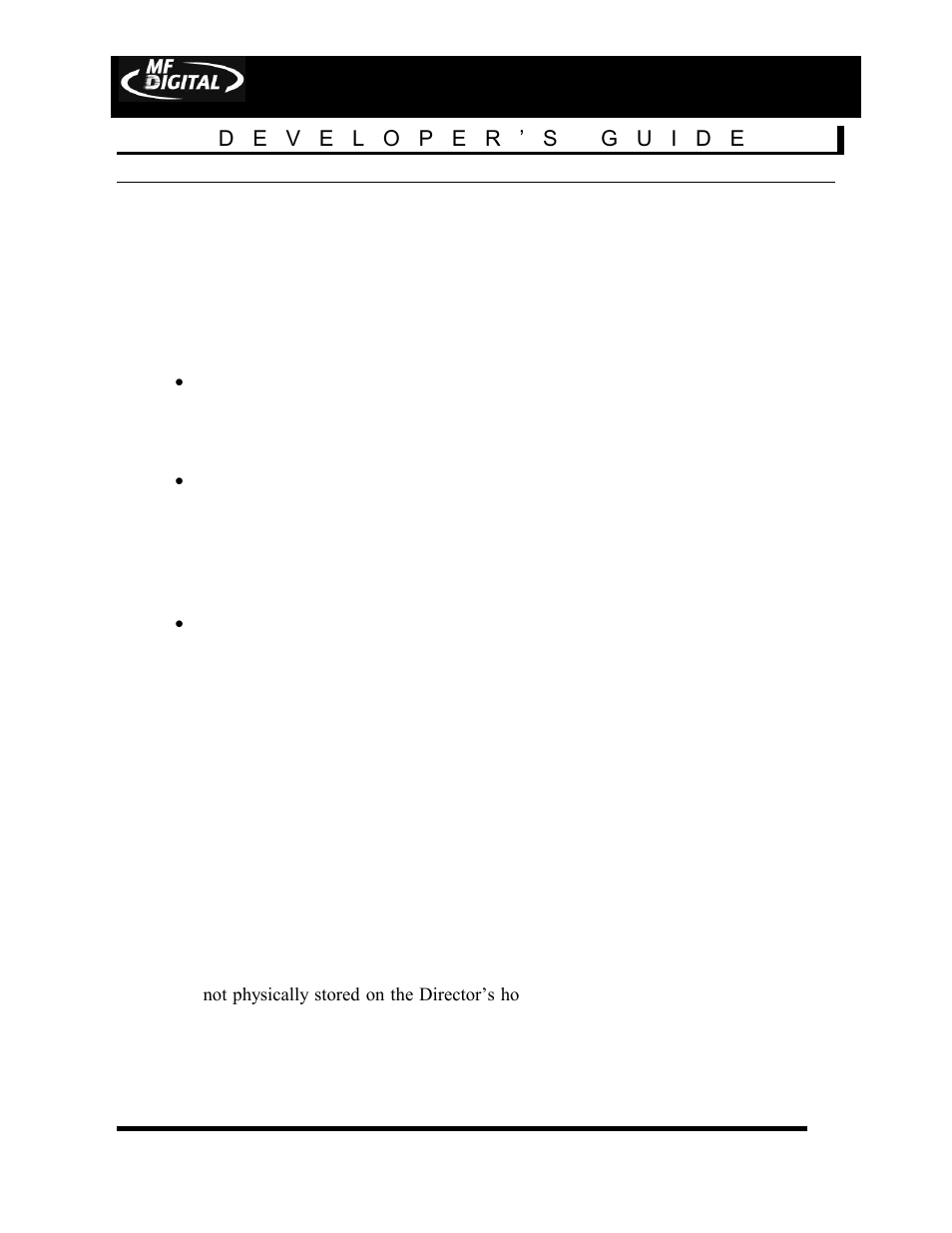 Ntegrity of, Opies, Uality | Ssurance, Page 9 | MF Digital DIRECTOR Developers Guide User Manual | Page 9 / 22