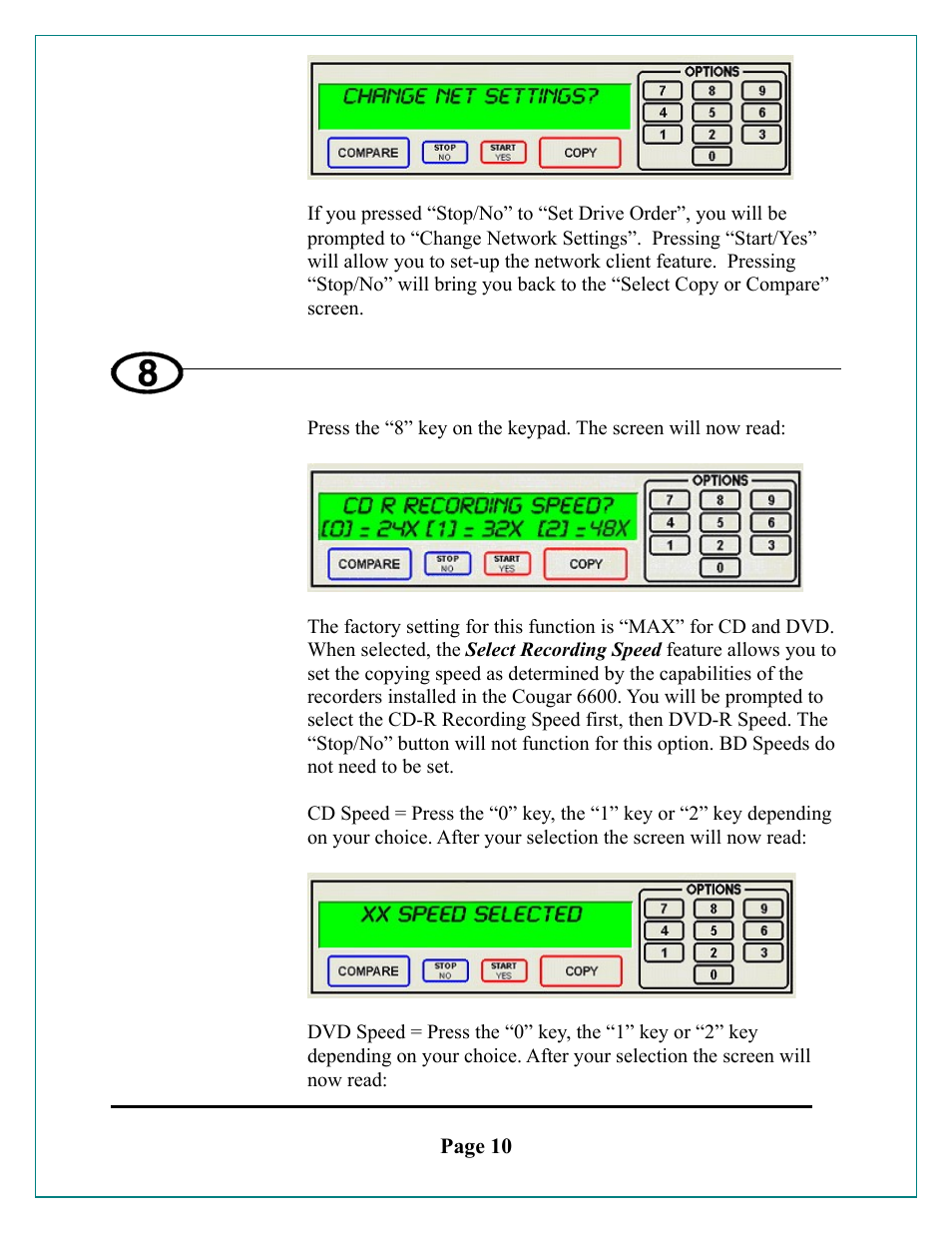 MF Digital Cougar 6600 Manual User Manual | Page 10 / 33
