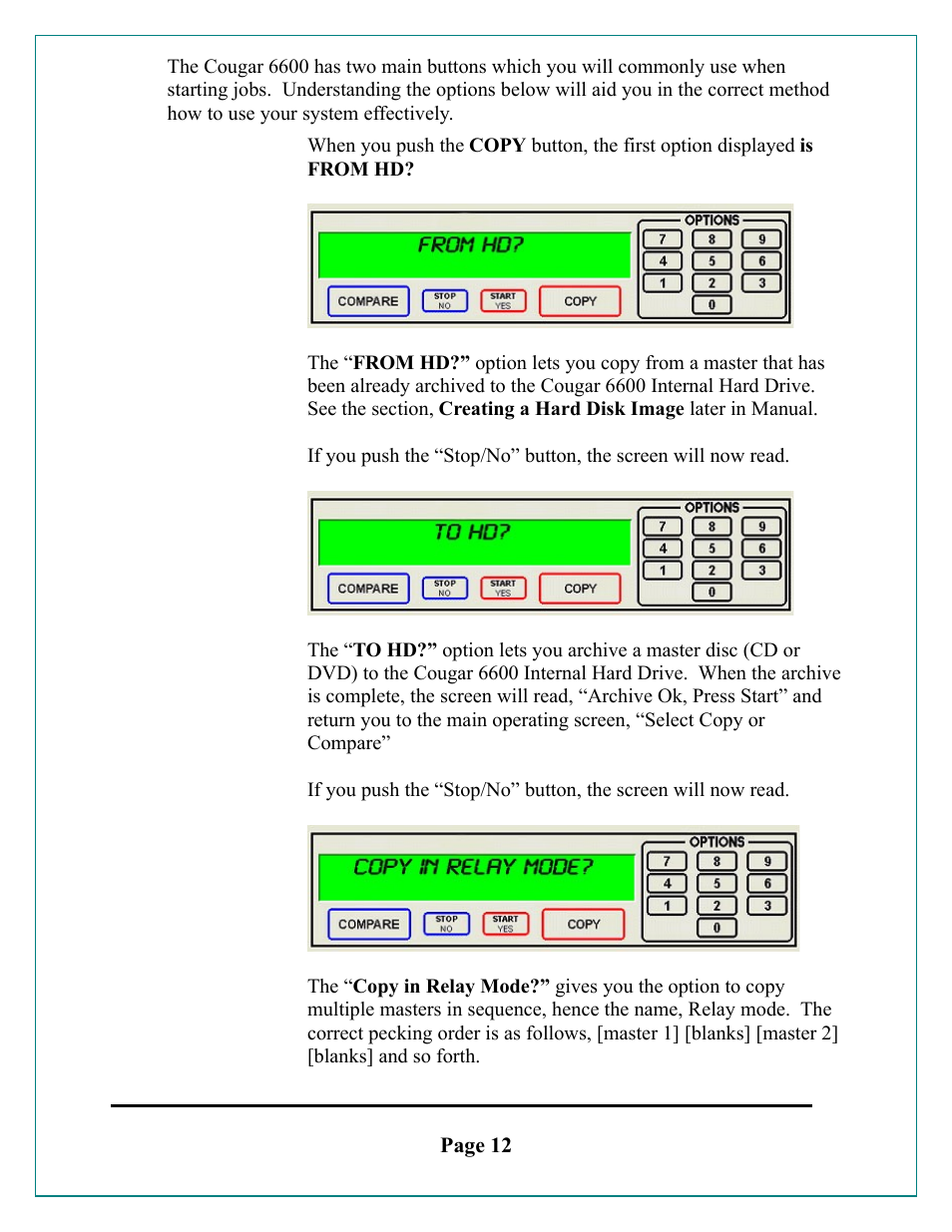 MF Digital Cougar 6600 Manual User Manual | Page 12 / 33