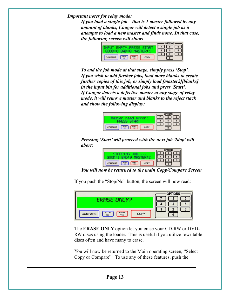 MF Digital Cougar 6600 Manual User Manual | Page 13 / 33