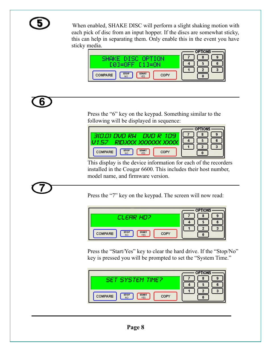MF Digital Cougar 6600 Manual User Manual | Page 8 / 33