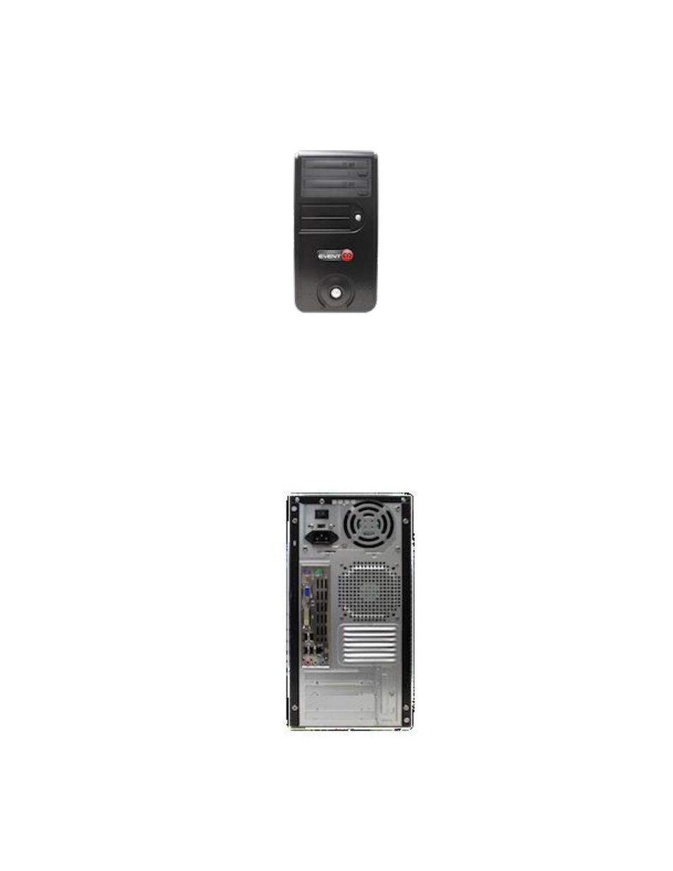 Location of 5200 series components, Rear view | MF Digital 5200 Live Series EventCD User Manual | Page 7 / 21