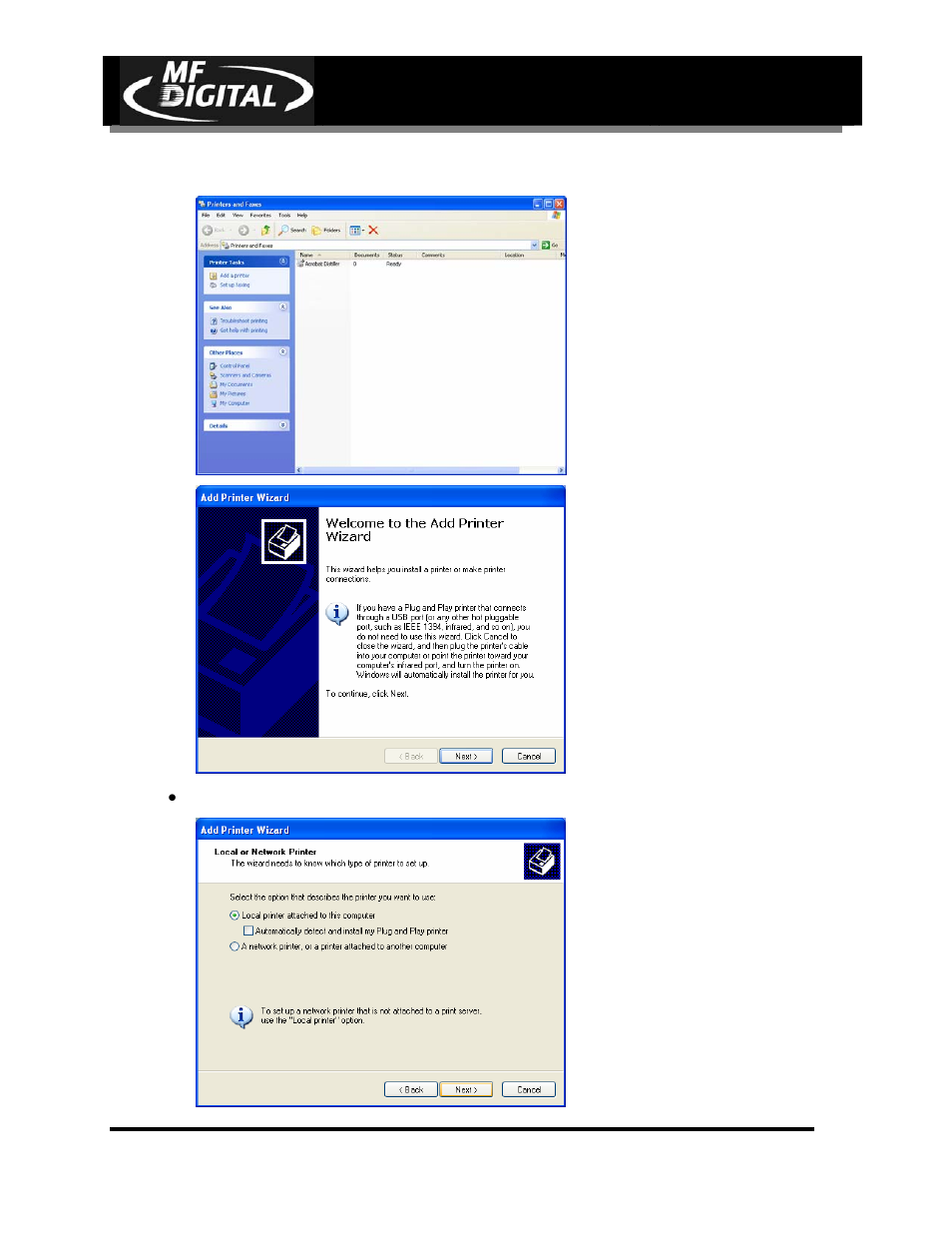 Page 19, Click “next, Cd-3706/p | Operator’s guide, Picojet, Pj-6000 operator’s guide | MF Digital PicoJet 6000 CD/DVD User Manual | Page 20 / 36