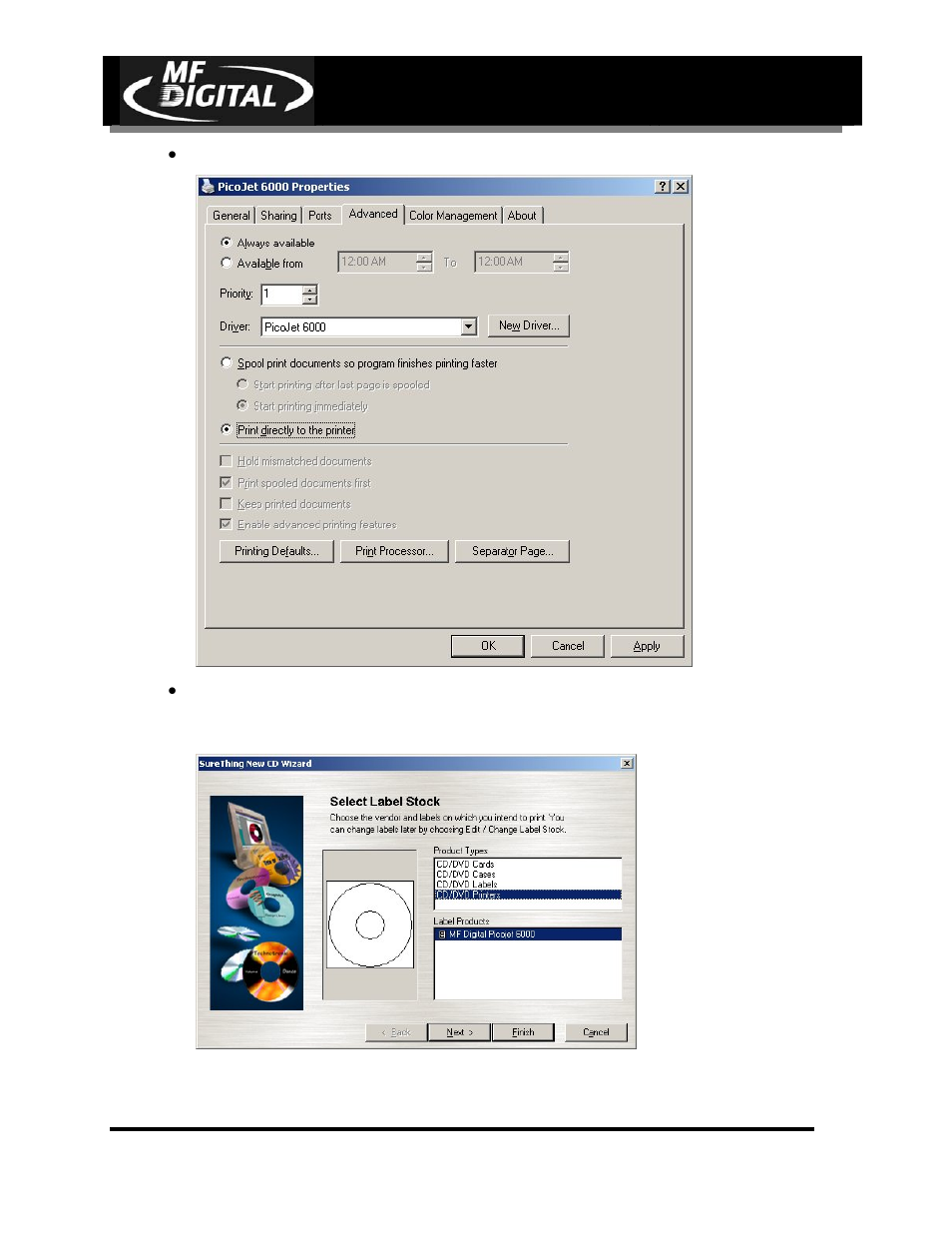Page 32, Cd-3706/p, Operator’s guide | Picojet, Pj-6000 operator’s guide | MF Digital PicoJet 6000 CD/DVD User Manual | Page 33 / 36