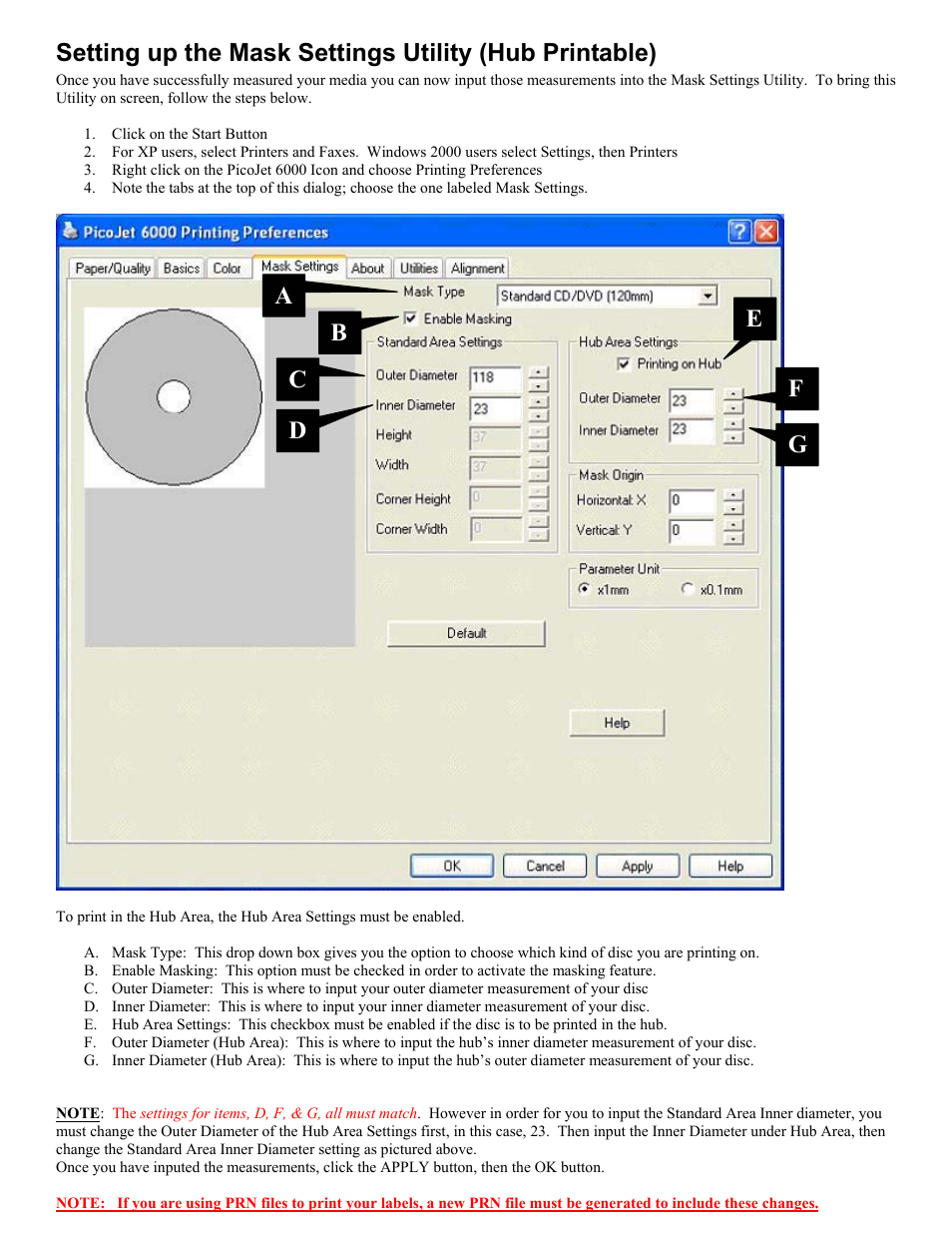 MF Digital PicoJet Mask Setting Guide User Manual | Page 4 / 4