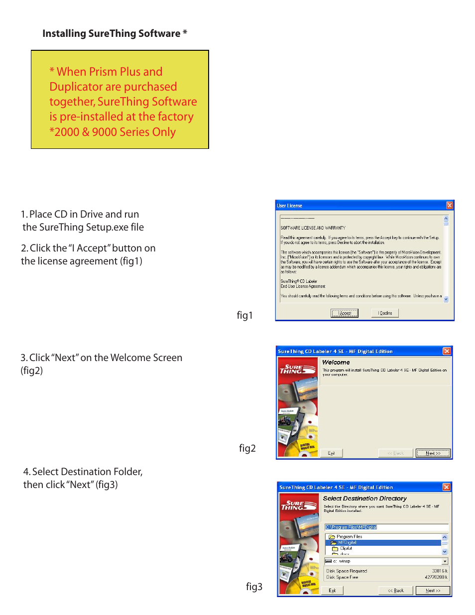 MF Digital Prism Plus SureThing Setup Guide User Manual | Page 6 / 12