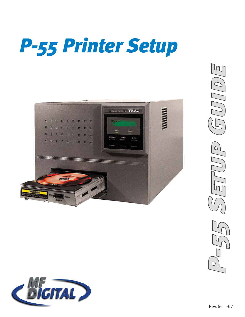 MF Digital Teaс P55 SureThing Setup Guide User Manual | 20 pages