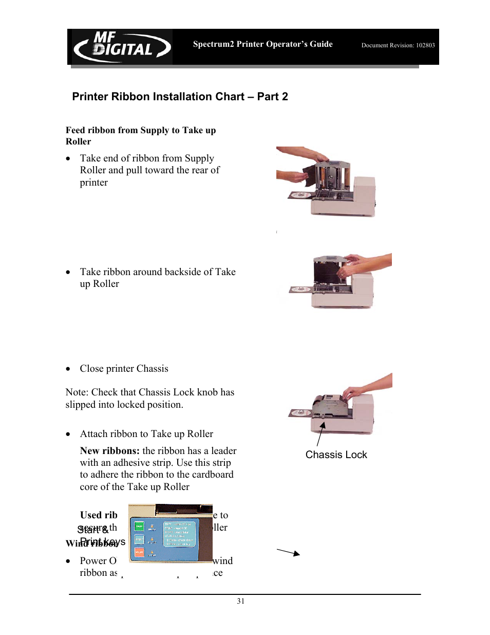 MF Digital Spectrum 2 Thermal User Manual | Page 32 / 77