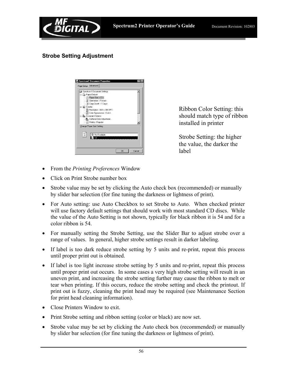 MF Digital Spectrum 2 Thermal User Manual | Page 57 / 77