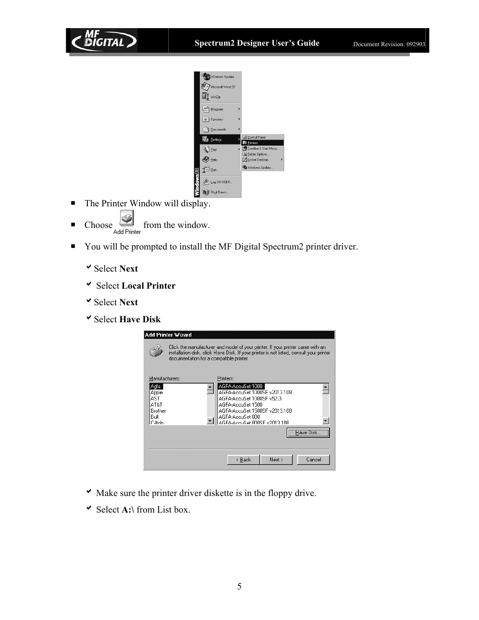 MF Digital Spectrum 2 Designer User Manual | Page 6 / 37
