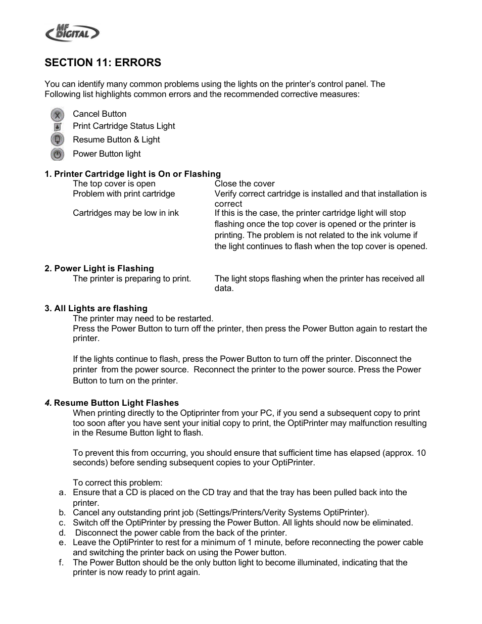 MF Digital OptiEC Inkjet Manual User Manual | Page 24 / 34