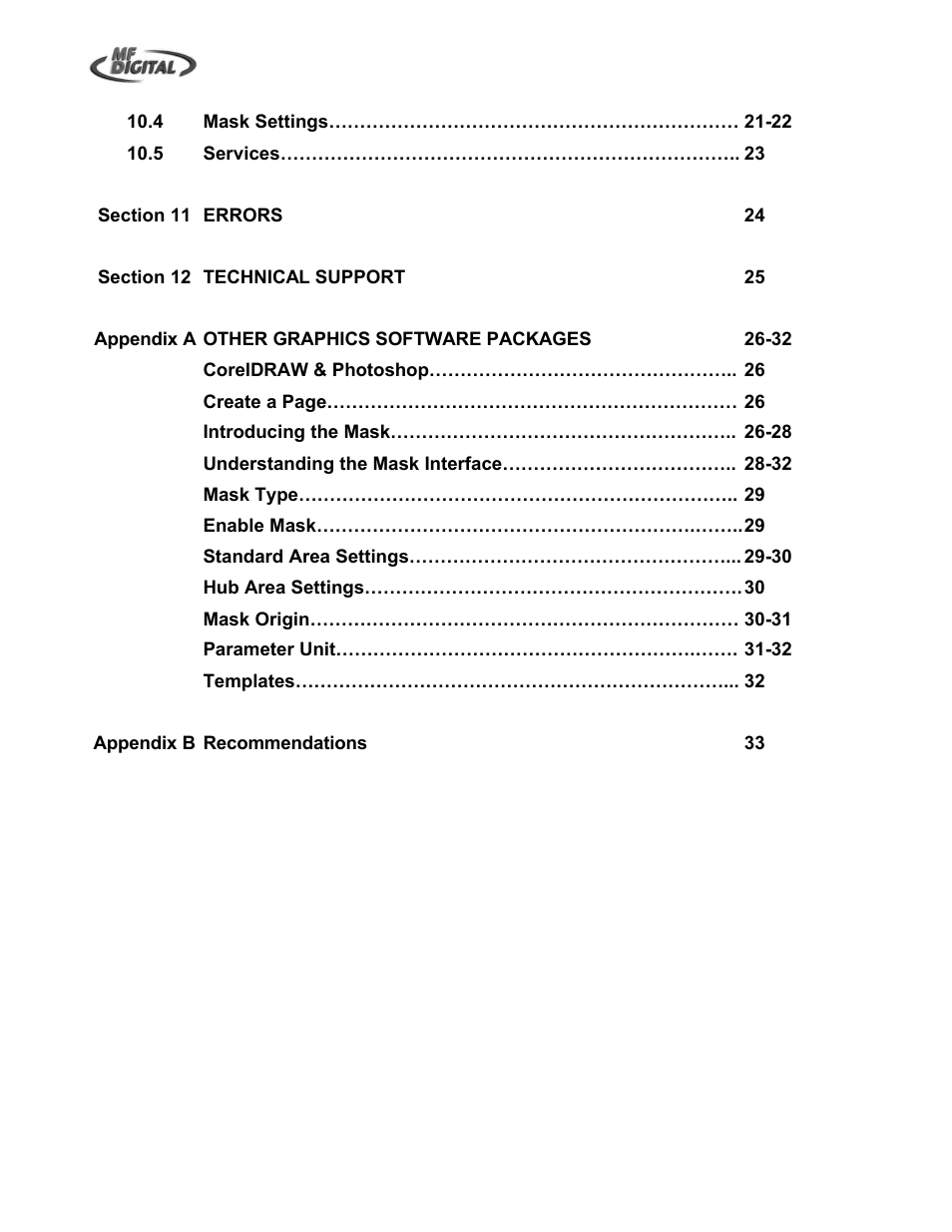 MF Digital OptiEC Inkjet Manual User Manual | Page 6 / 34