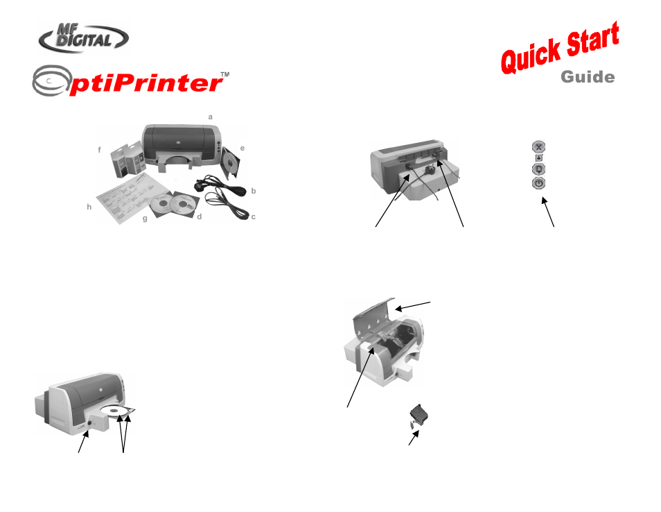 MF Digital OptiEC Inkjet QuickStart User Manual | 4 pages
