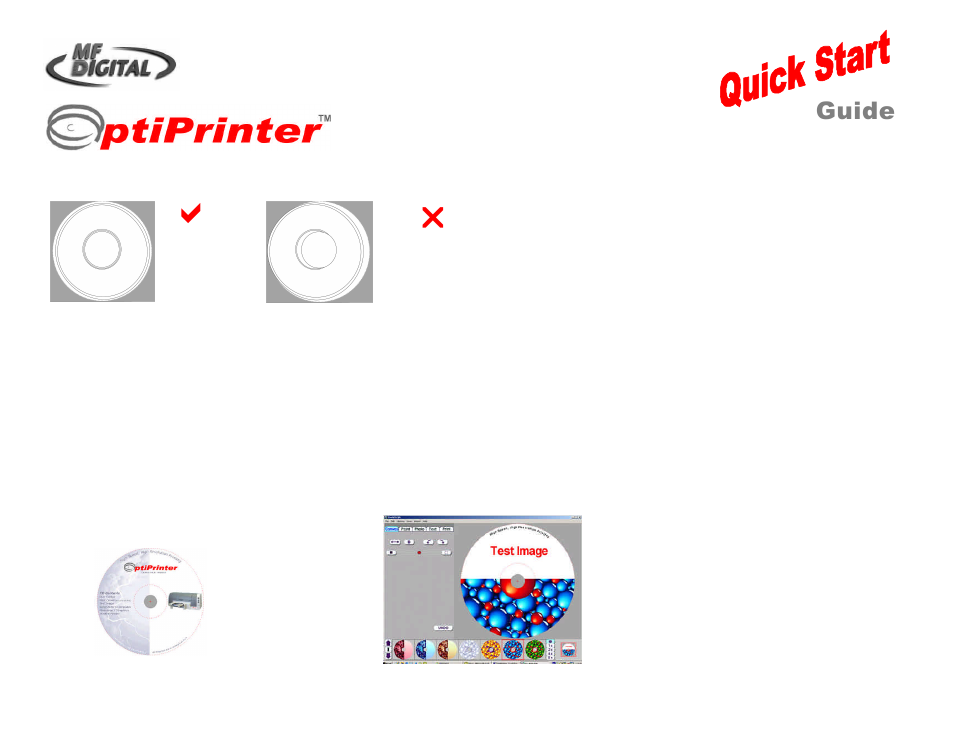 Guide, Cd/dvd inkjet printer | MF Digital OptiEC Inkjet QuickStart User Manual | Page 4 / 4