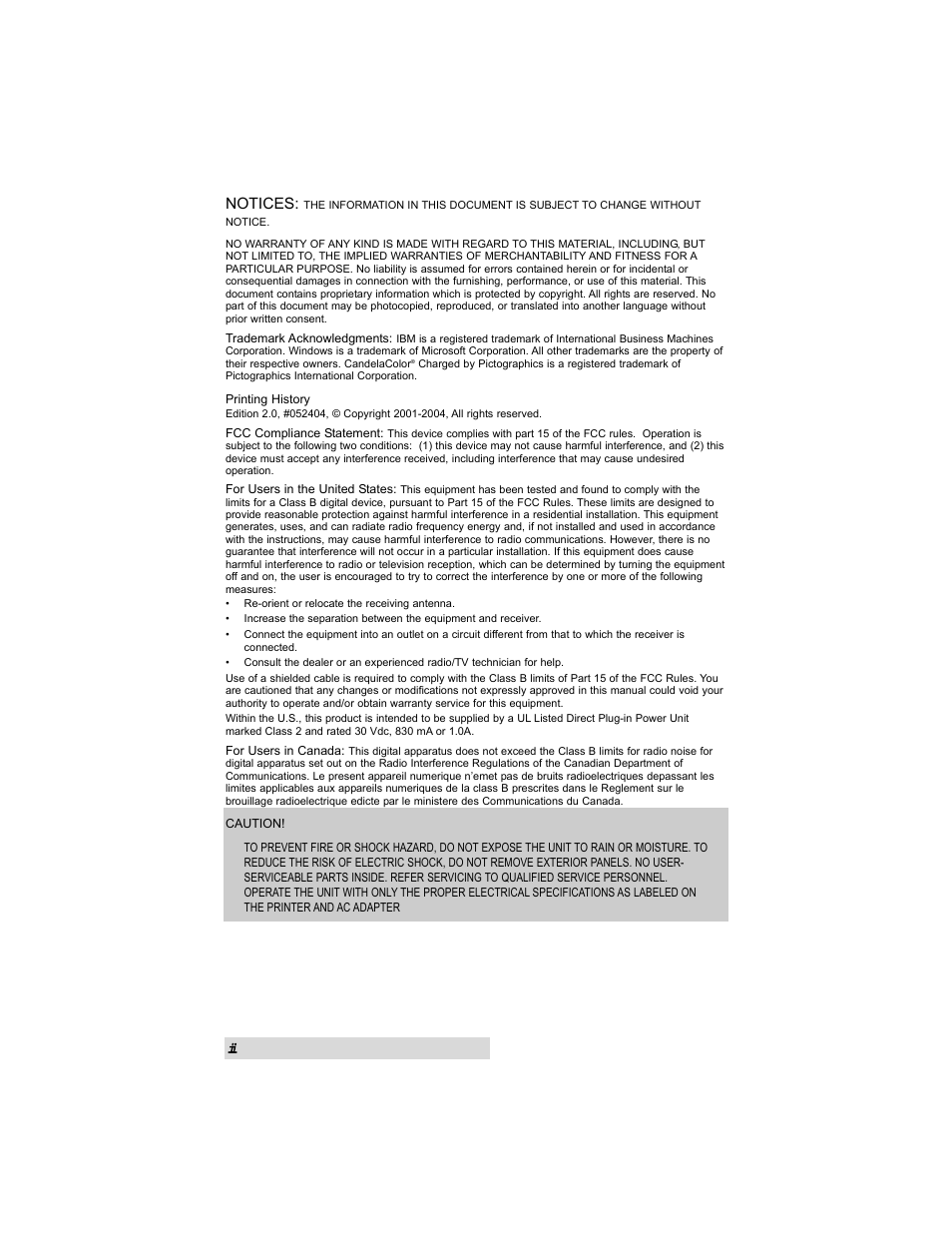 Notices | MF Digital OptiEC Pro 6 User Manual | Page 2 / 35