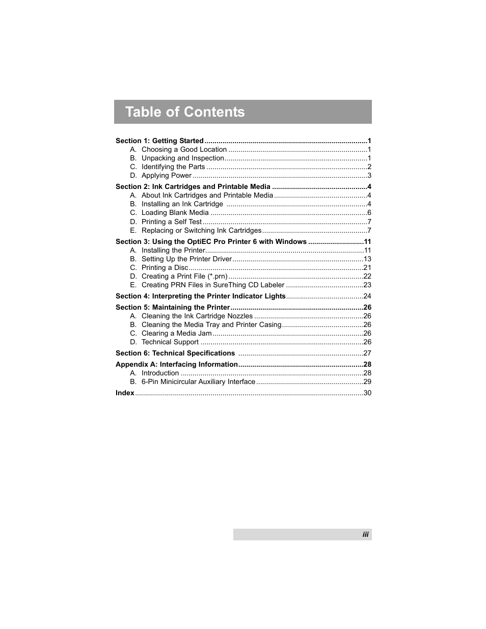 MF Digital OptiEC Pro 6 User Manual | Page 3 / 35