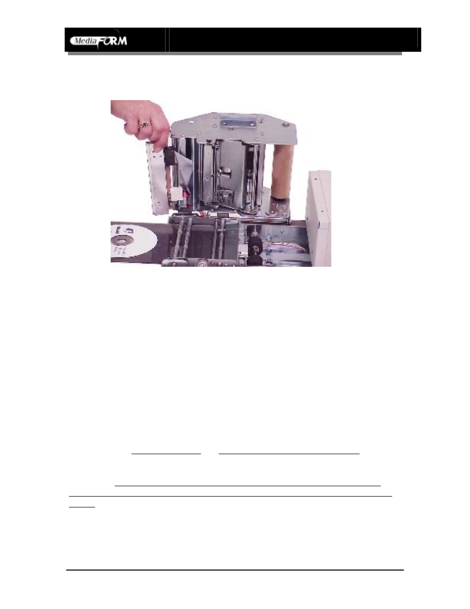 Printhead replacement, Replacing the printhead, Cautions in handling printhead | MF Digital Spectrum 2 Thermal (Rev: 03/05/01) User Manual | Page 37 / 73