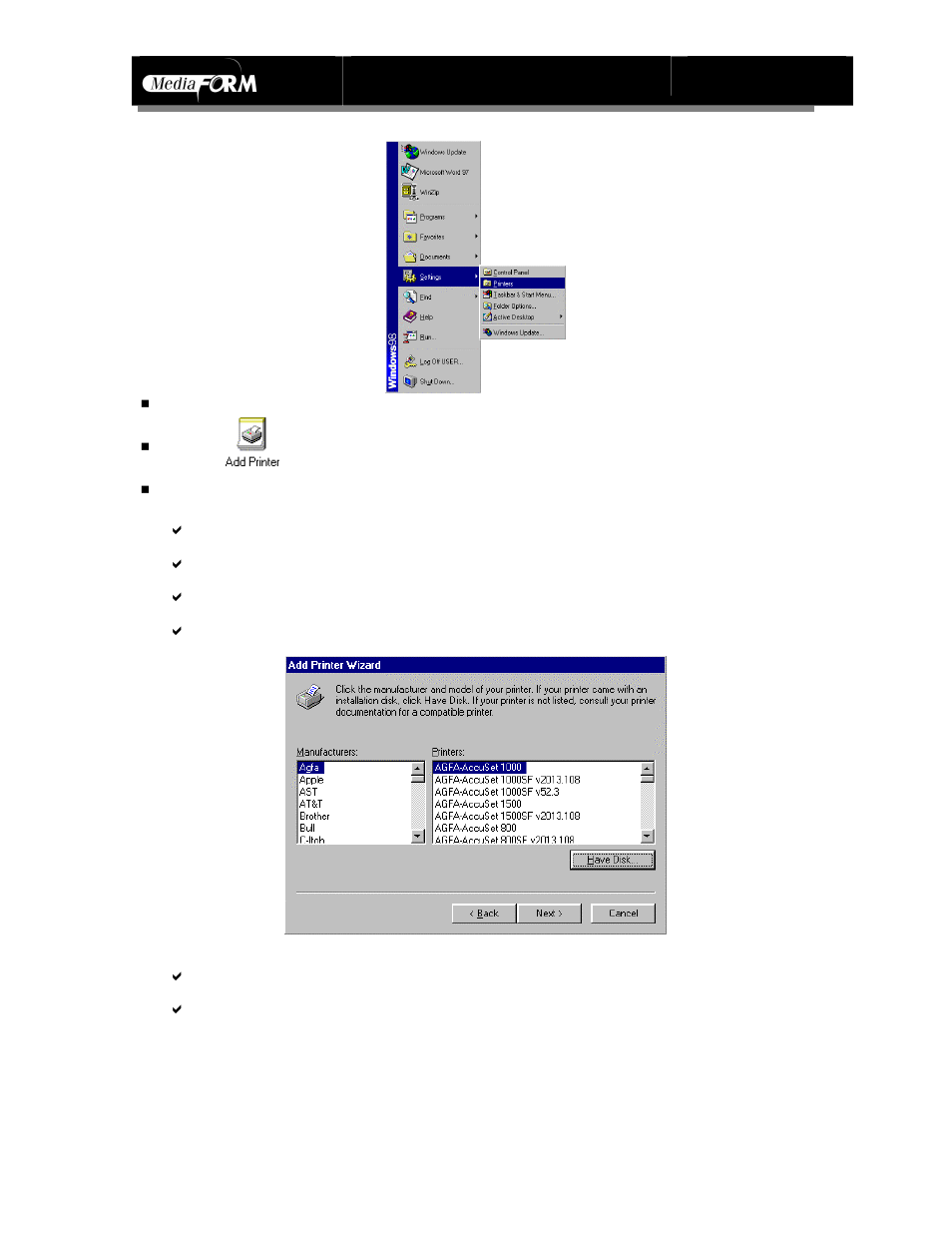 MF Digital Spectrum Designer Software for Spectrum 2 Thermal Printer (Rev: 03/05/01) User Manual | Page 6 / 37