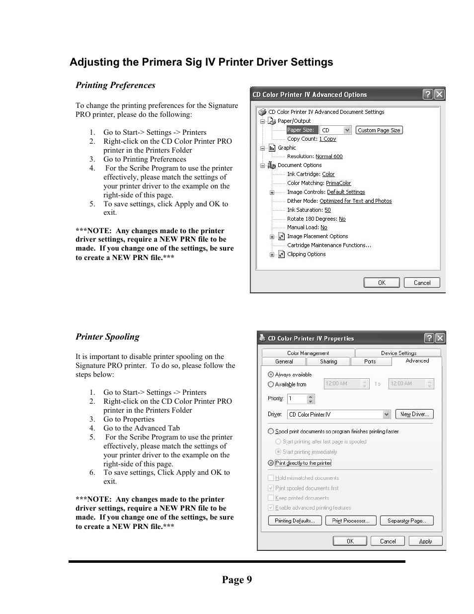 Aligning the drive tower, Page 9 | MF Digital Signature IV Inkjet User Manual | Page 9 / 11