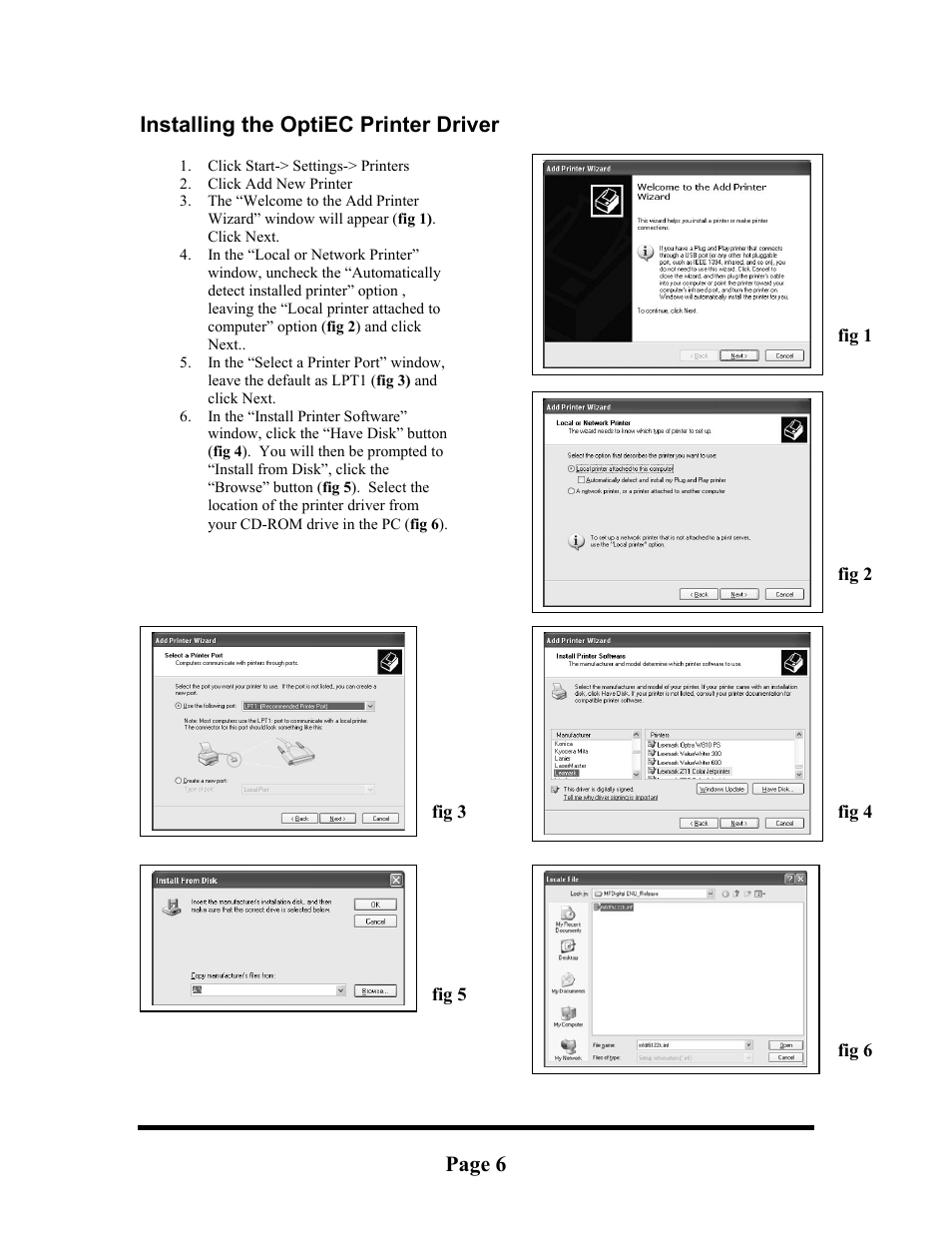 MF Digital OptiEC User Manual | Page 6 / 10