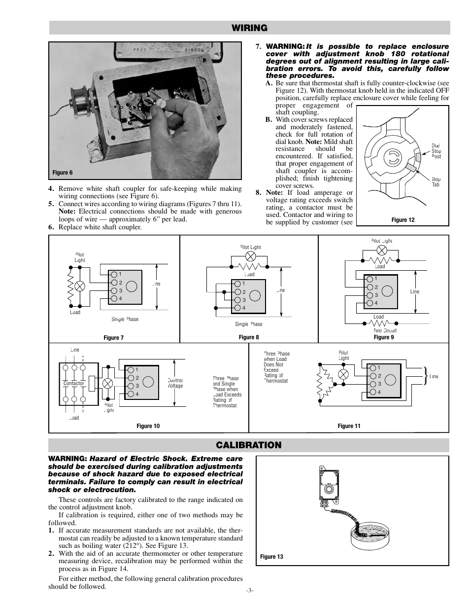 Wiring calibration | Chromalox PK413-4 User Manual | Page 3 / 6