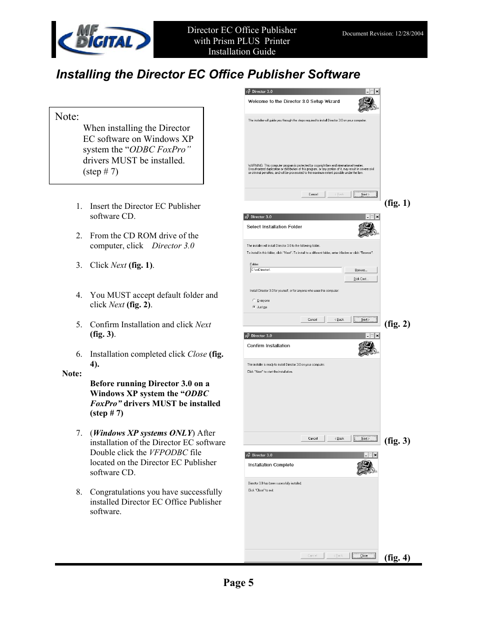 Page 5 | MF Digital Rimage Prism Plus Thermal User Manual | Page 5 / 15