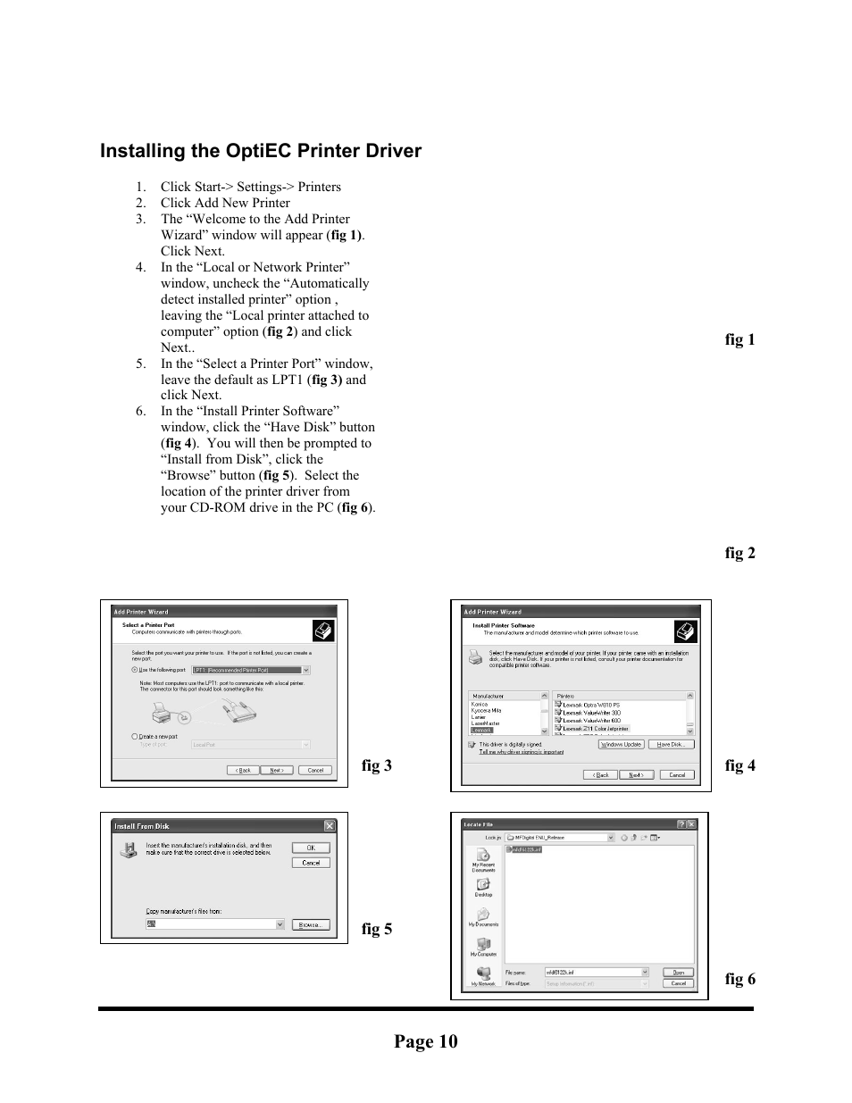 MF Digital DirectorEC OP OptiEC Printer User Manual | Page 10 / 14