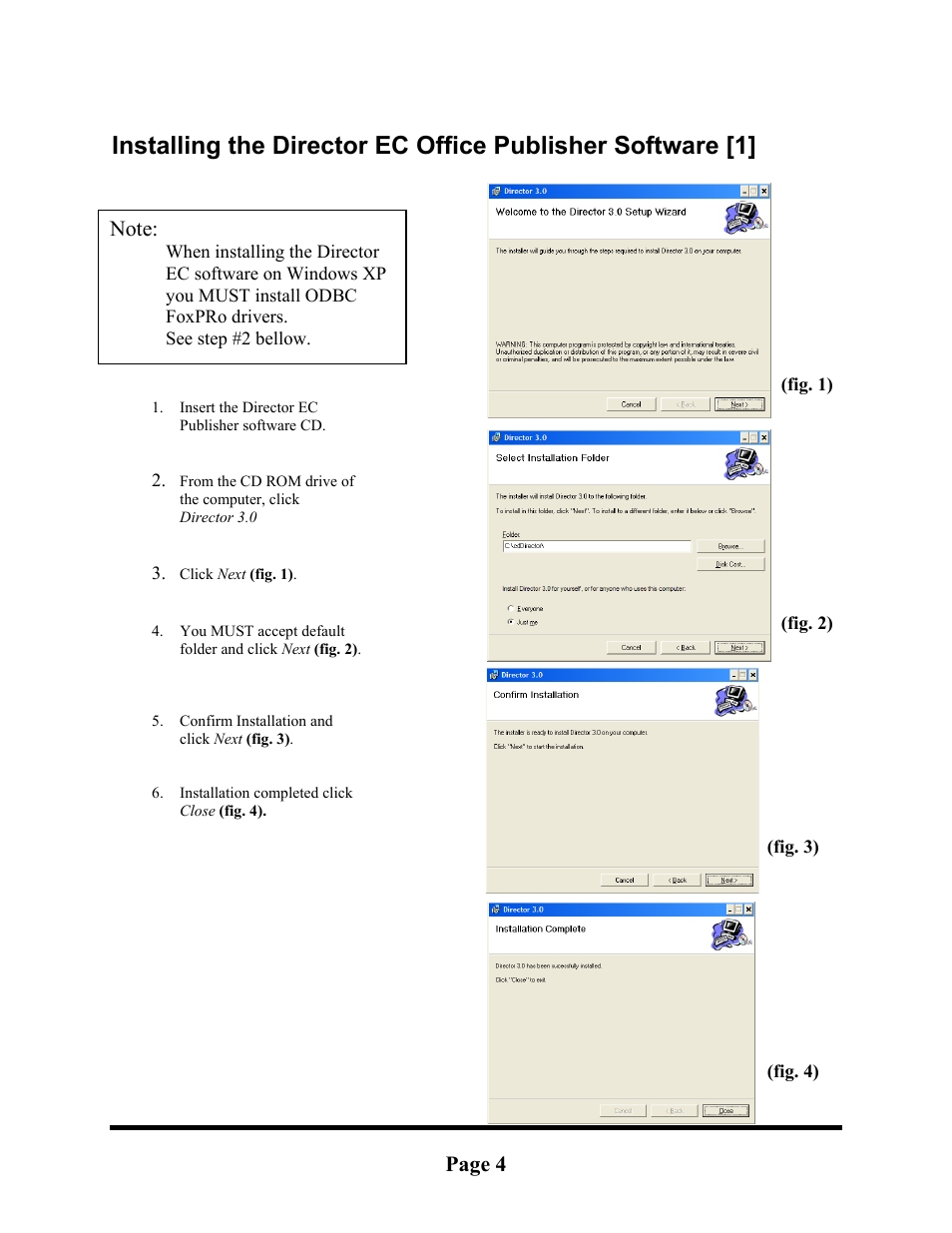 Page 4 | MF Digital DirectorEC OP OptiEC Printer User Manual | Page 4 / 14