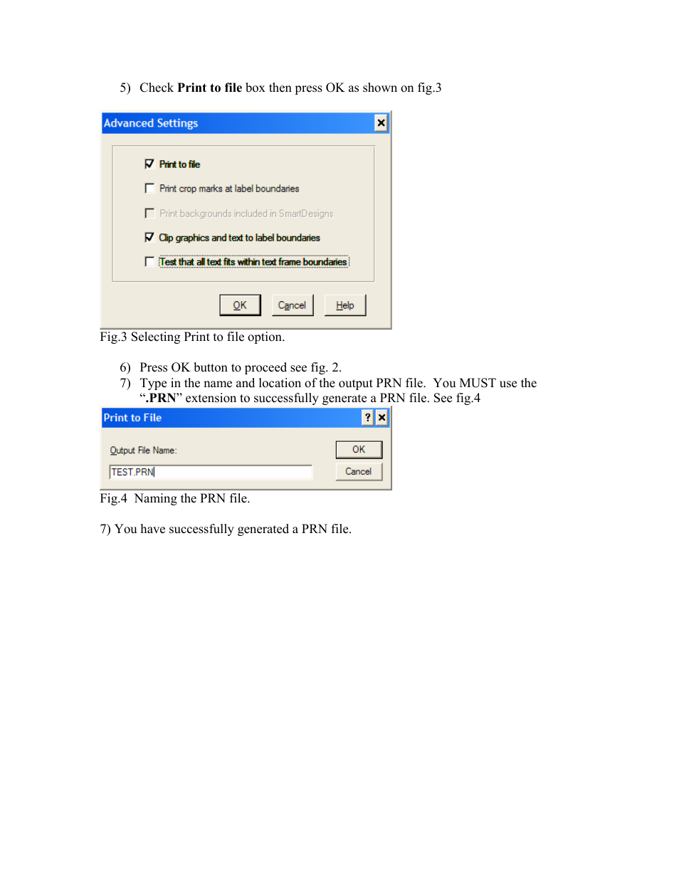 MF Digital OptiEC Pro Test PRN File User Manual | Page 2 / 2