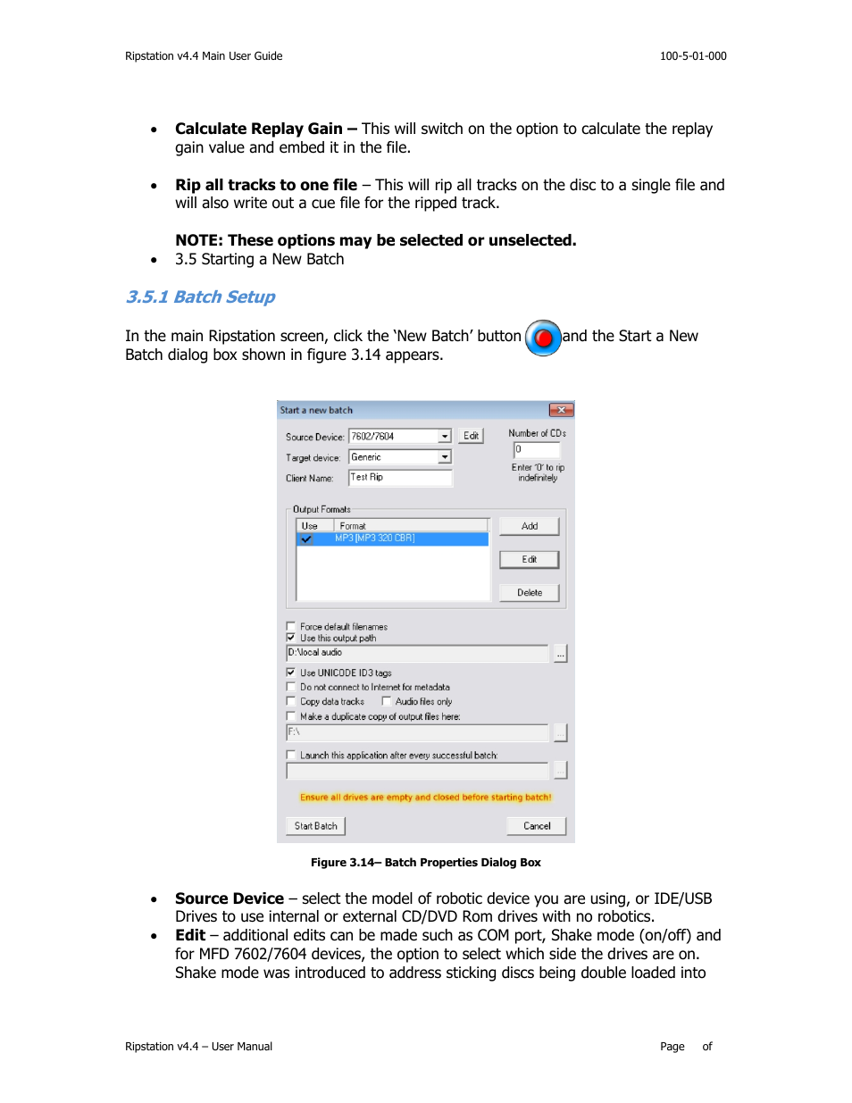 Atch, Etup | MF Digital Ripstation v4.4.15.0 User Manual | Page 25 / 34