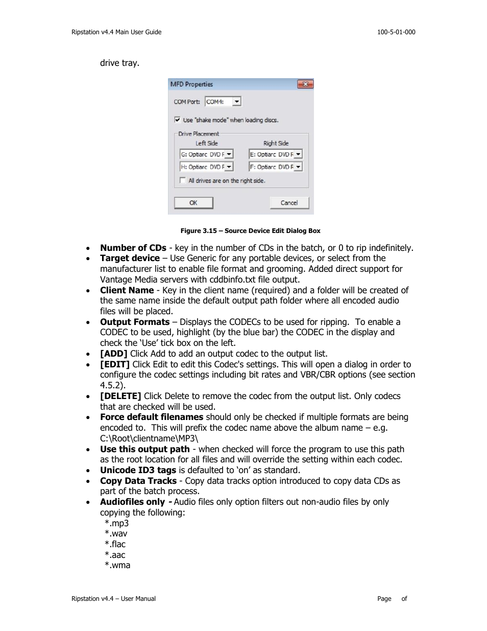 MF Digital Ripstation v4.4.15.0 User Manual | Page 26 / 34