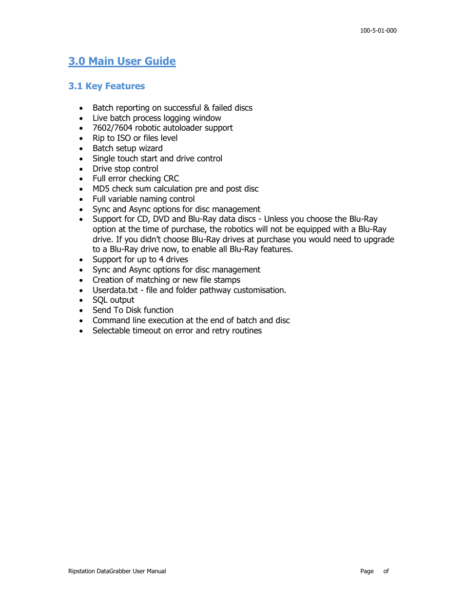 0 main user guide | MF Digital Ripstation DataGrabber V1.0.35.0 User Manual | Page 11 / 23