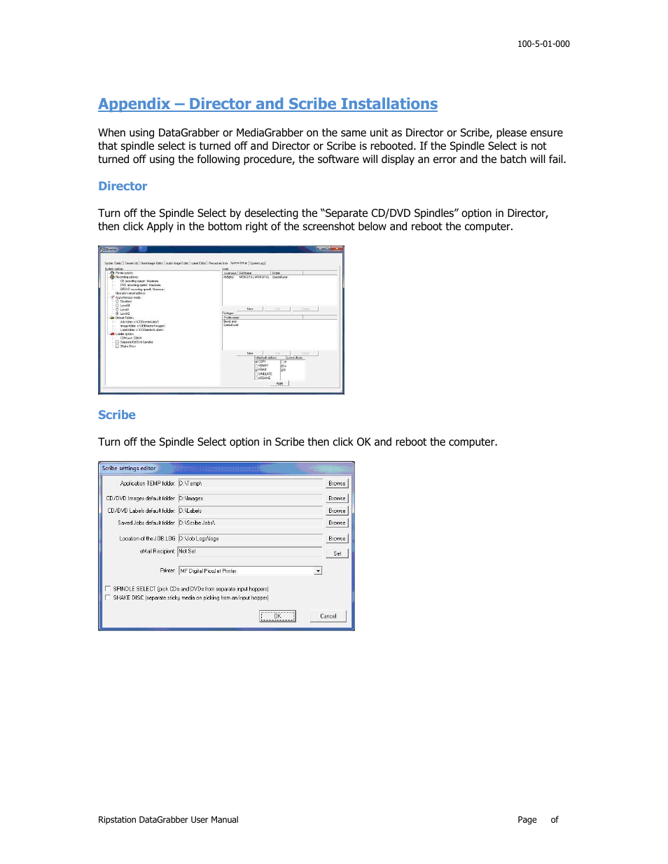 Appendix – director and scribe installations | MF Digital Ripstation DataGrabber V1.0.35.0 User Manual | Page 23 / 23