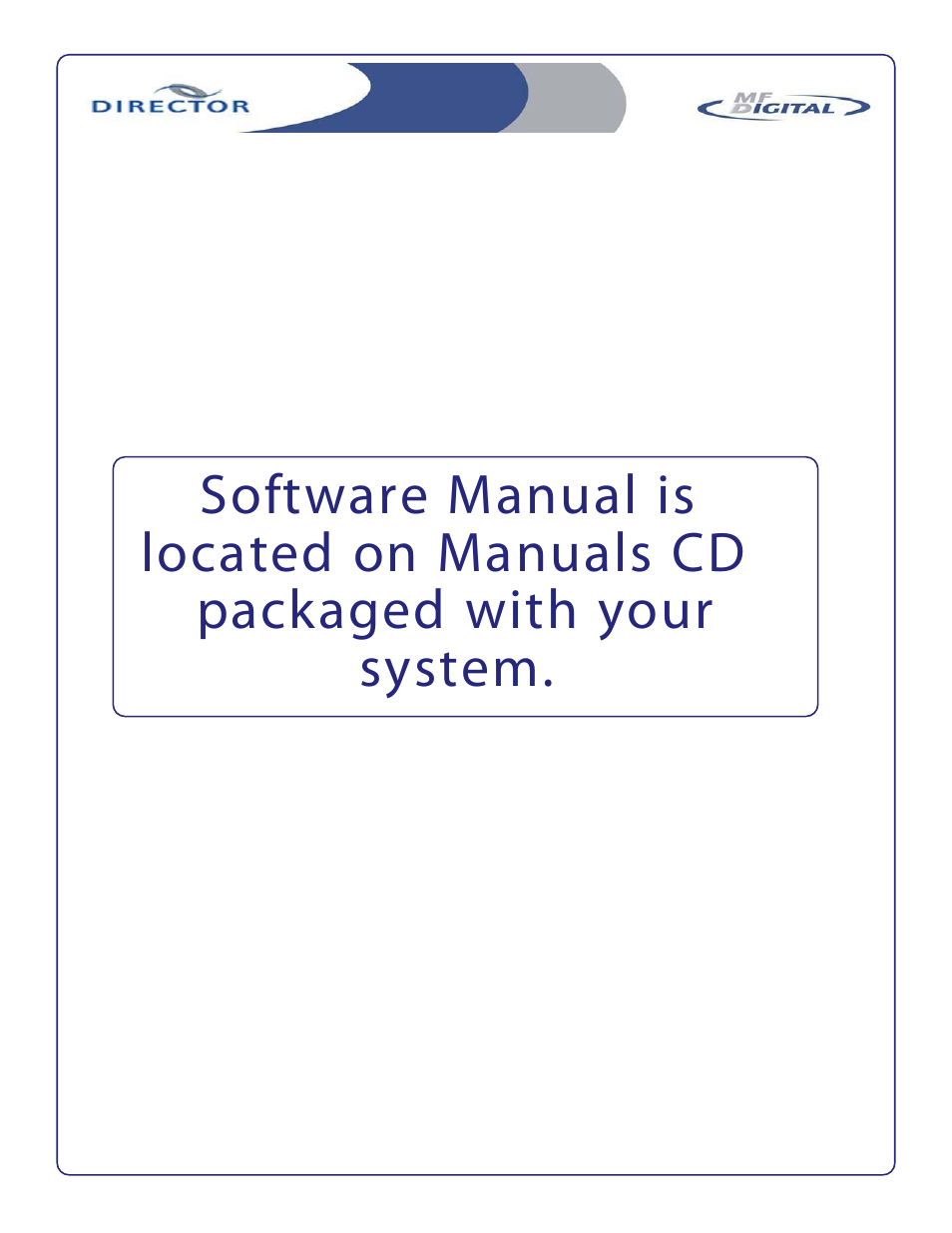 MF Digital DIRECTOR 2600 User Manual | Page 2 / 8