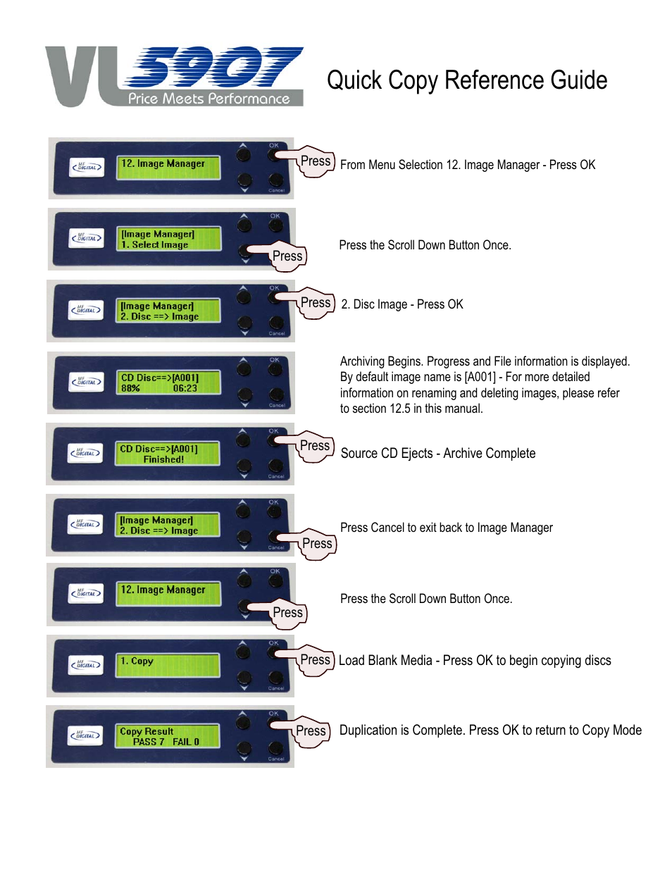 MF Digital 5907-VL CD/DVD Tower User Manual | Page 2 / 23