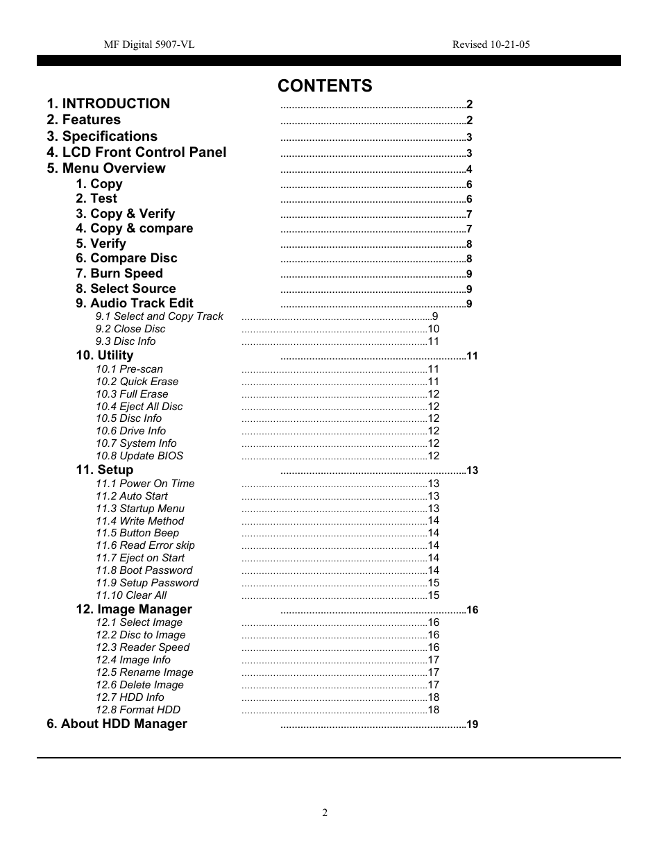 MF Digital 5907-VL CD/DVD Tower User Manual | Page 3 / 23
