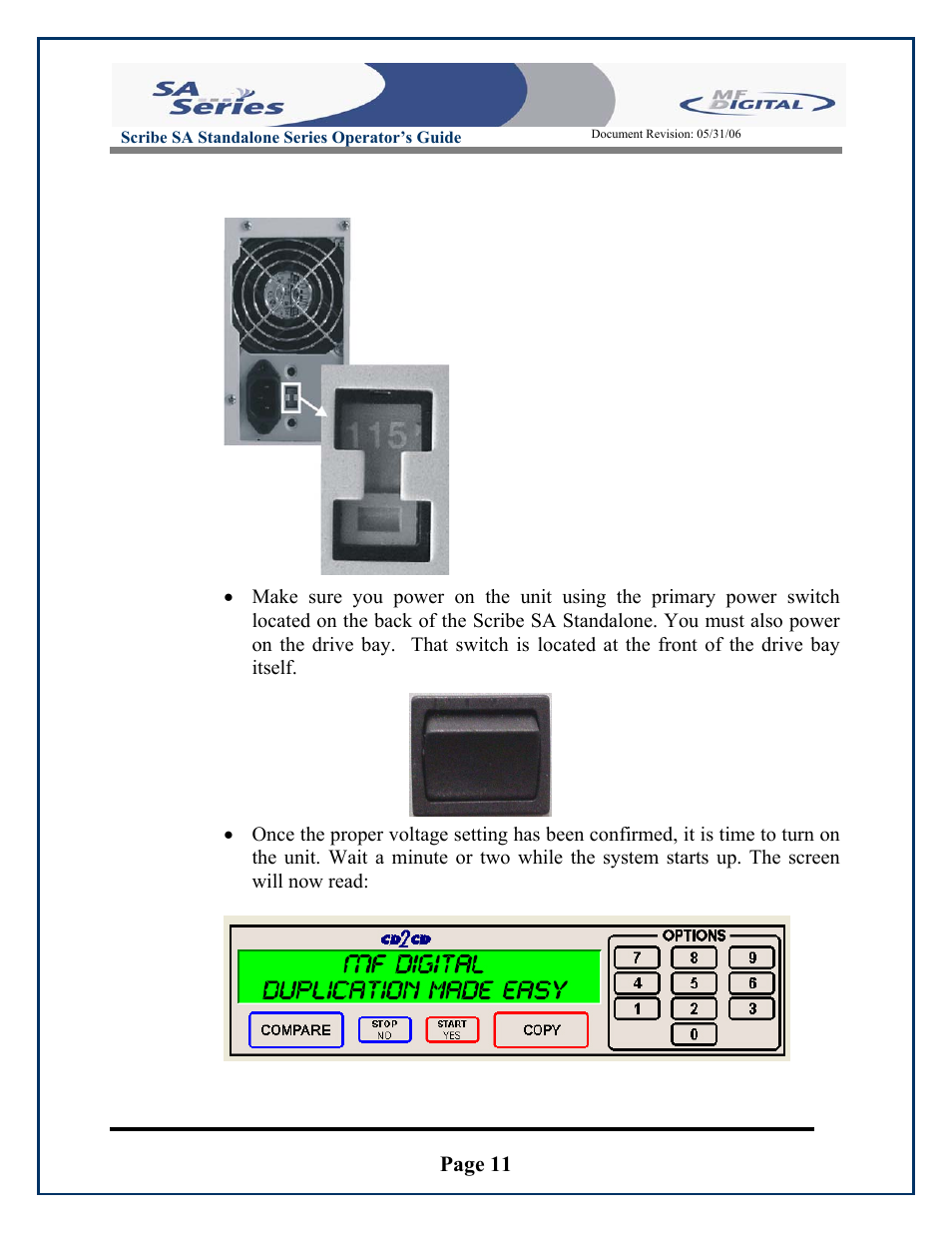 Page 11 | MF Digital SCRIBE SA 3000 User Manual | Page 11 / 72