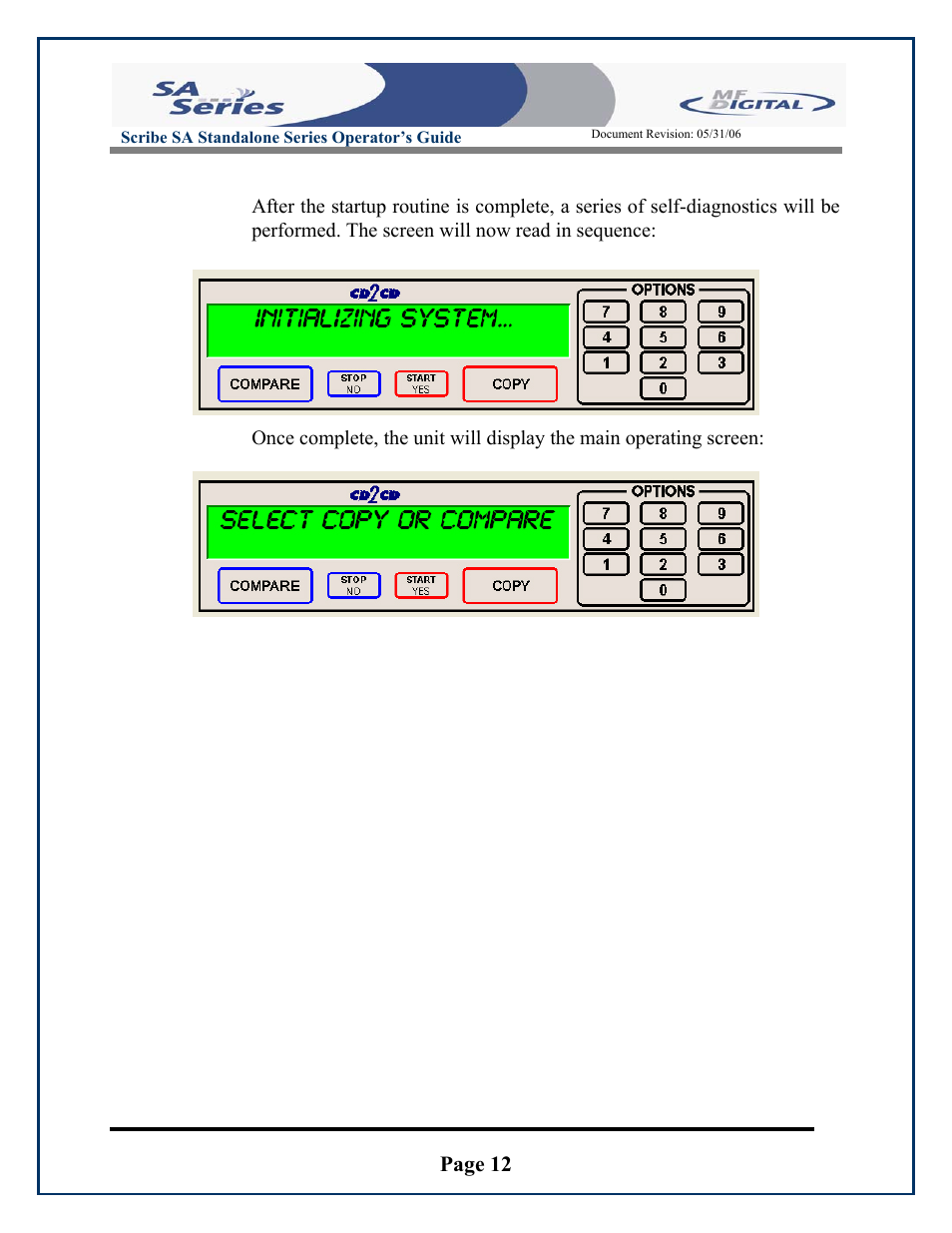 Page 12, Scribe sa standalone series operator’s guide | MF Digital SCRIBE SA 3000 User Manual | Page 12 / 72