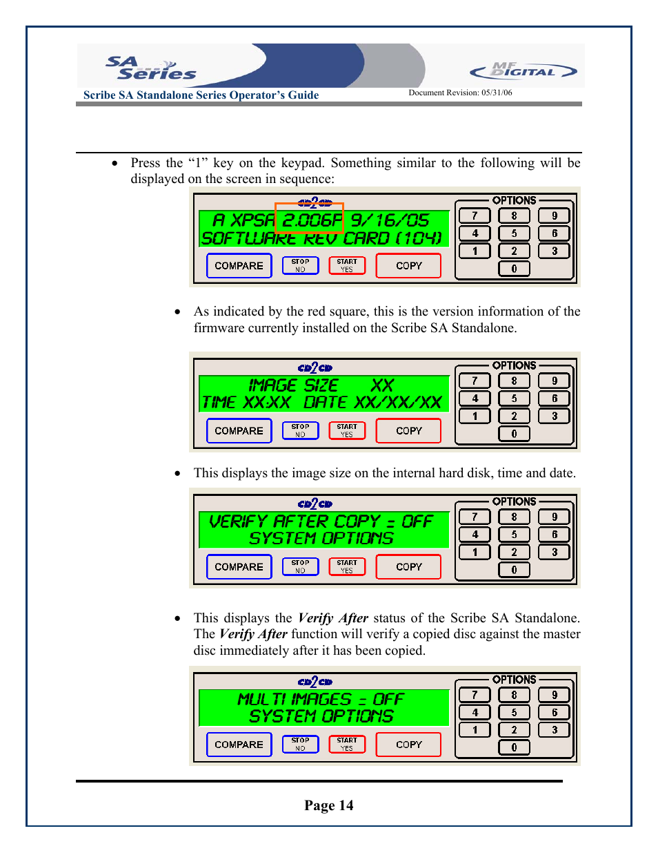 Page 14 | MF Digital SCRIBE SA 3000 User Manual | Page 14 / 72