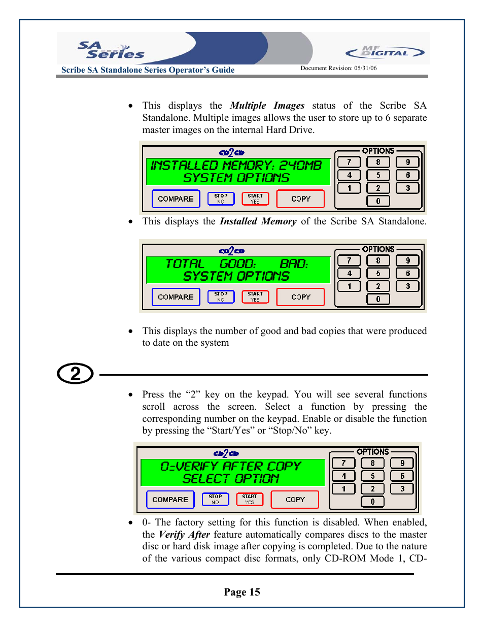 Page 15 | MF Digital SCRIBE SA 3000 User Manual | Page 15 / 72