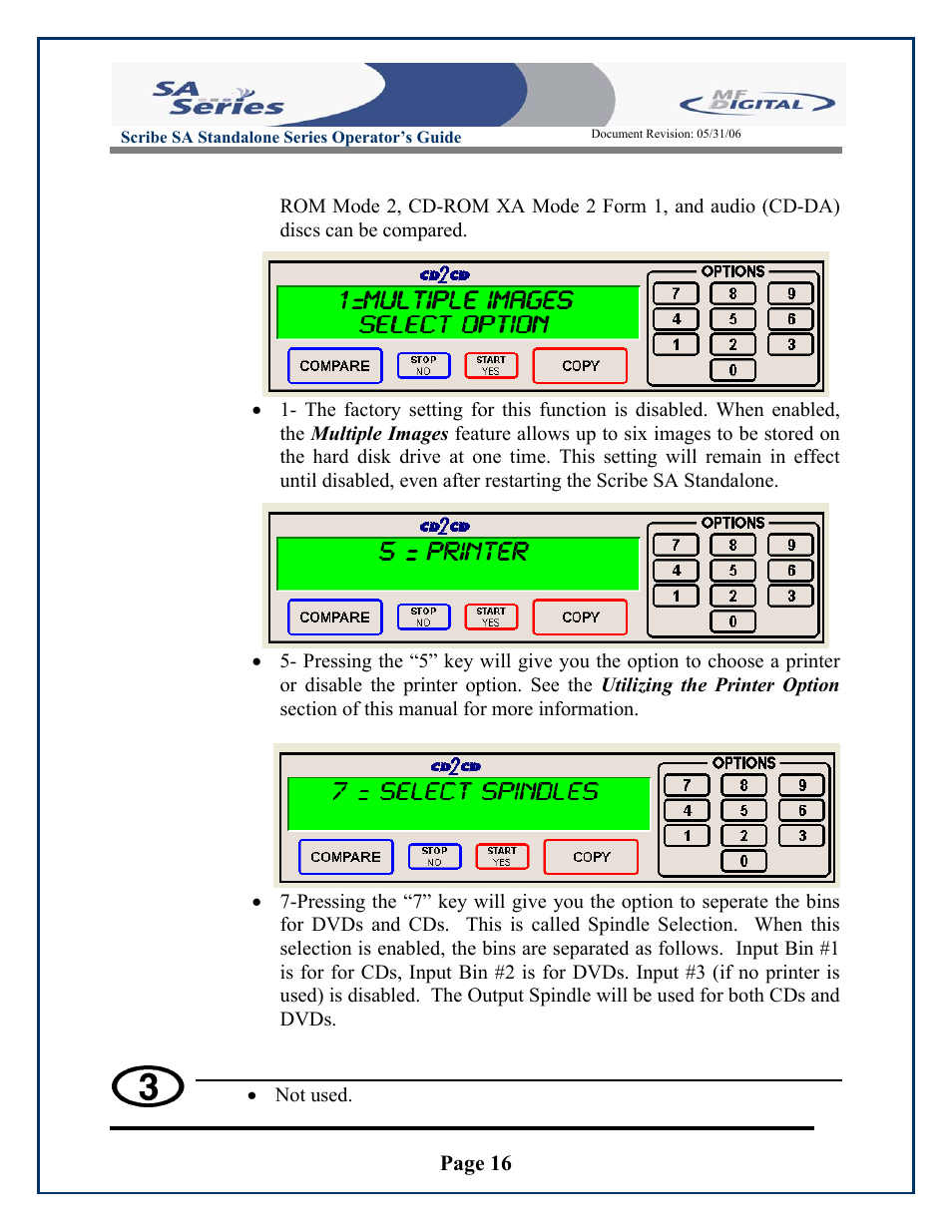 Page 16 | MF Digital SCRIBE SA 3000 User Manual | Page 16 / 72