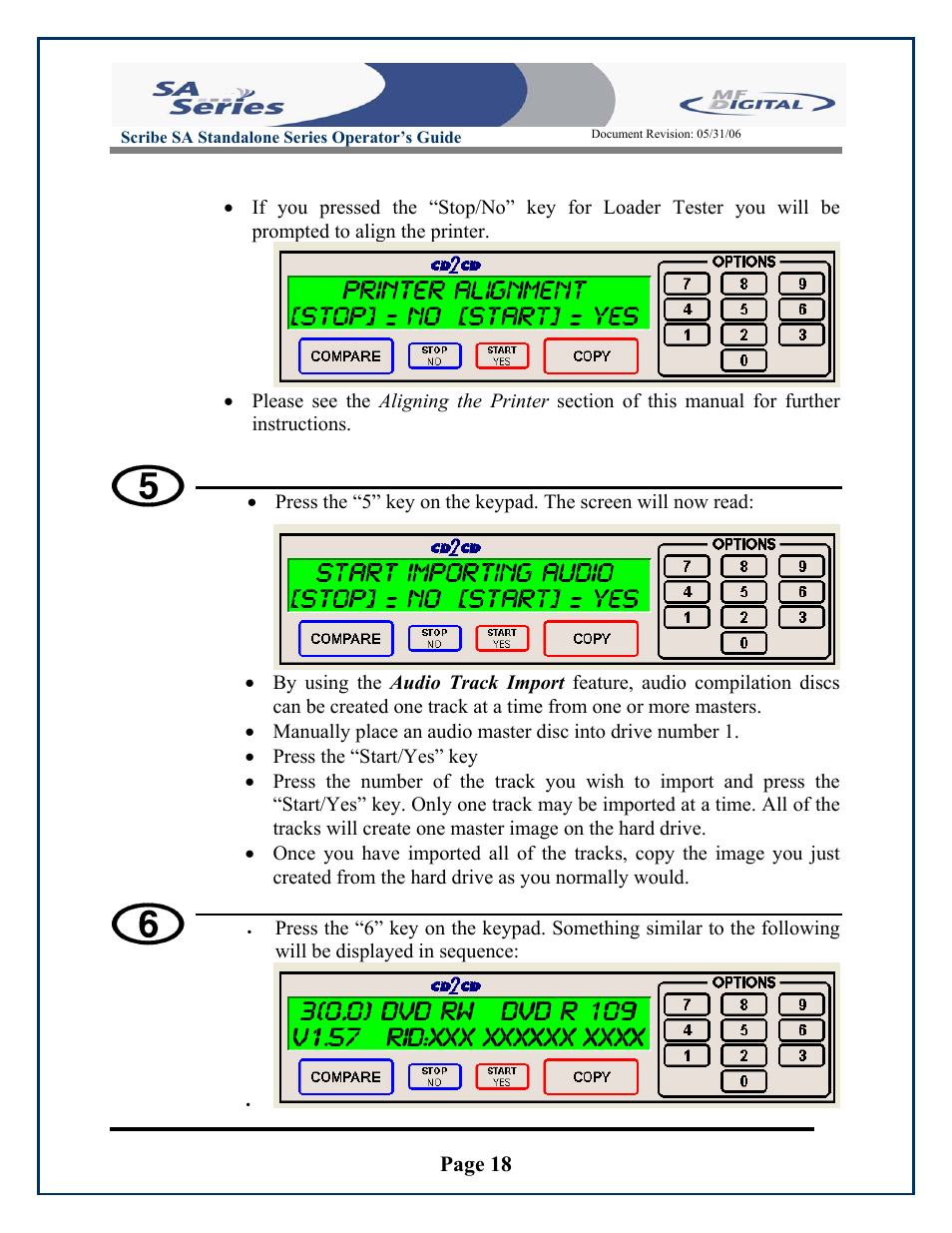 Page 18 | MF Digital SCRIBE SA 3000 User Manual | Page 18 / 72