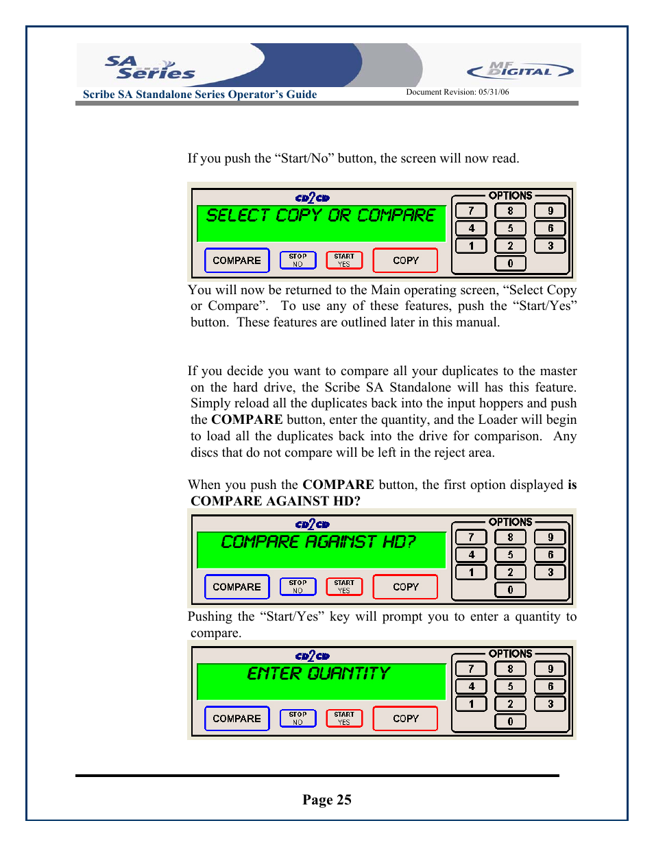 Page 25 | MF Digital SCRIBE SA 3000 User Manual | Page 25 / 72